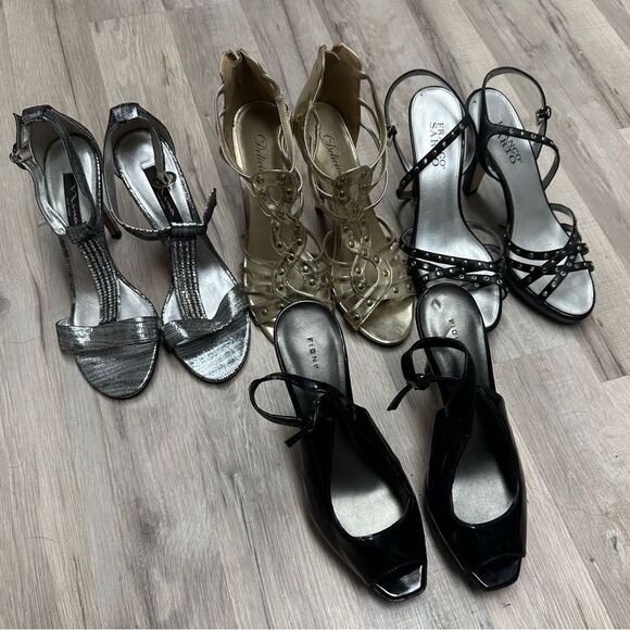 4 pair of heels size 8.5 - Picture 1 of 5
